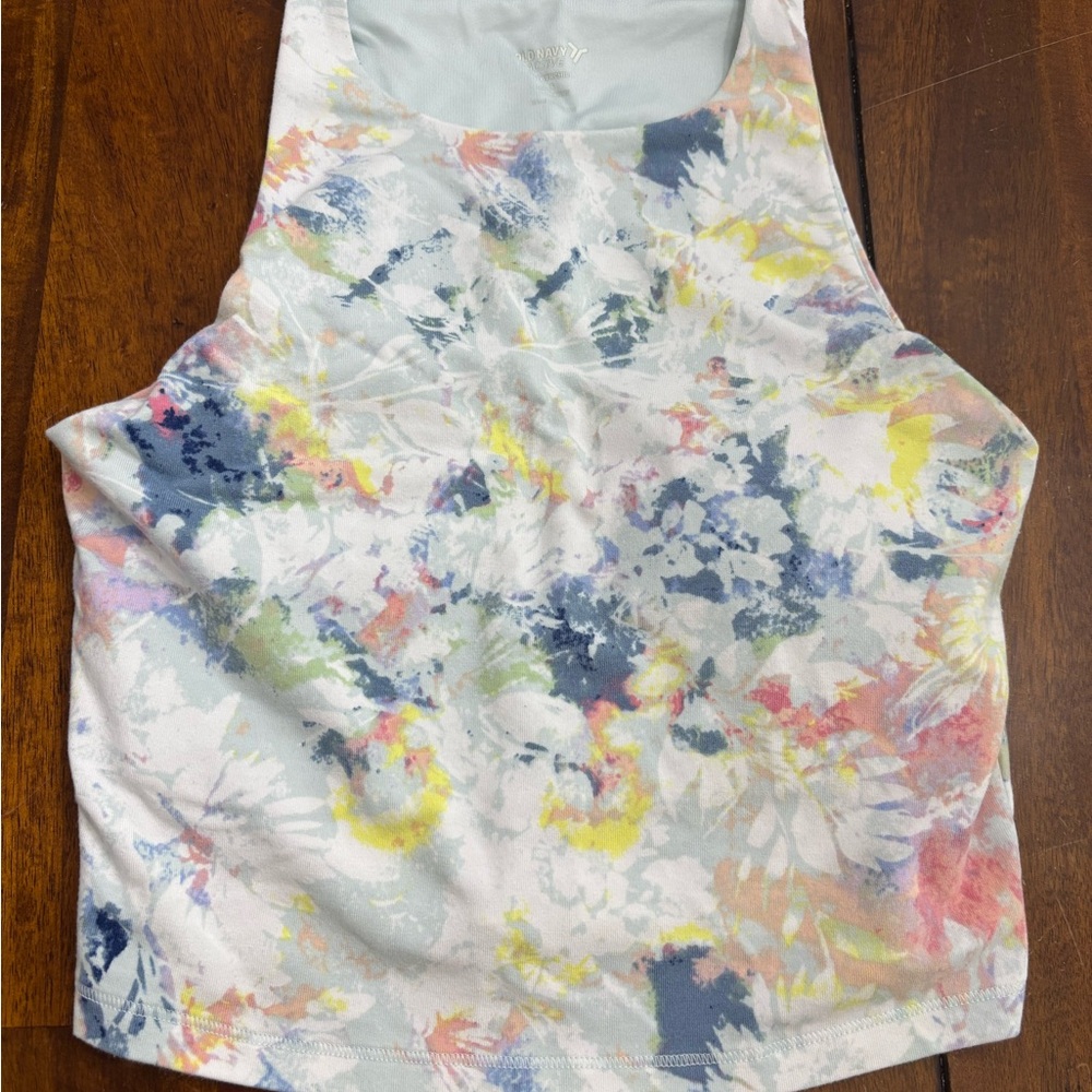 Old Navy Yellow and Pink Tank Top and Leggings